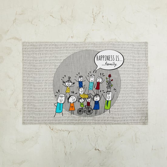 Happiness Printed Placemat - 33 x 48 cm