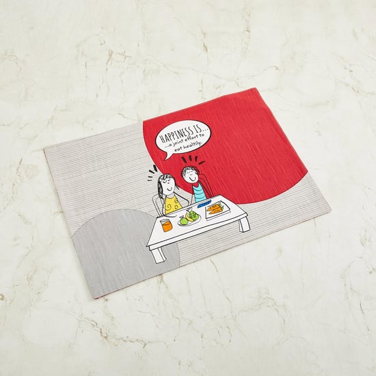 Happiness Printed Placemat - 33 x 48 cm