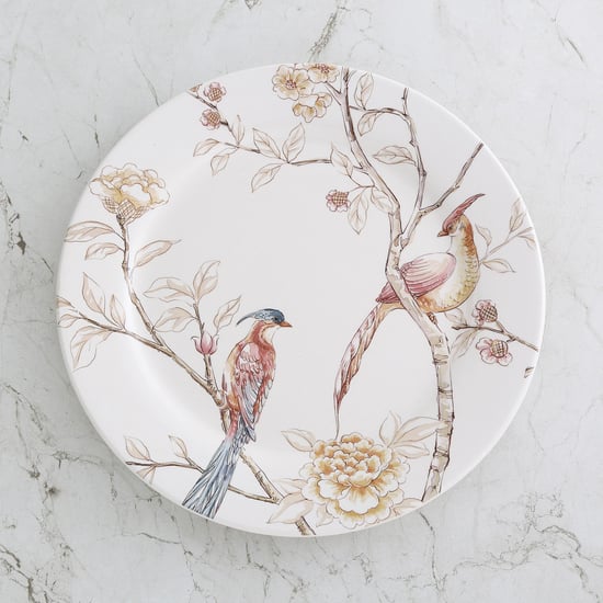 Alora Stoneware Bird Print Dinner Plate