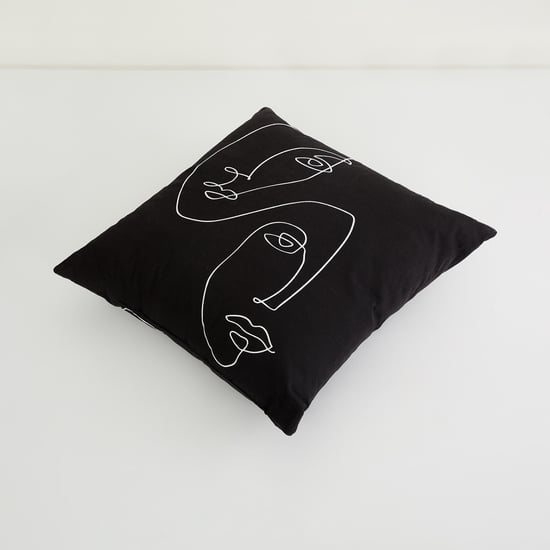 Gtl Faces Print Filled Cushion - 45 x 45 cm
