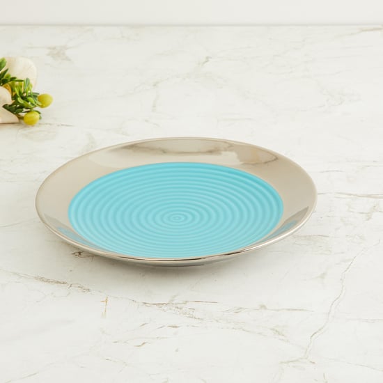 Splendid Striped Decorative Platter