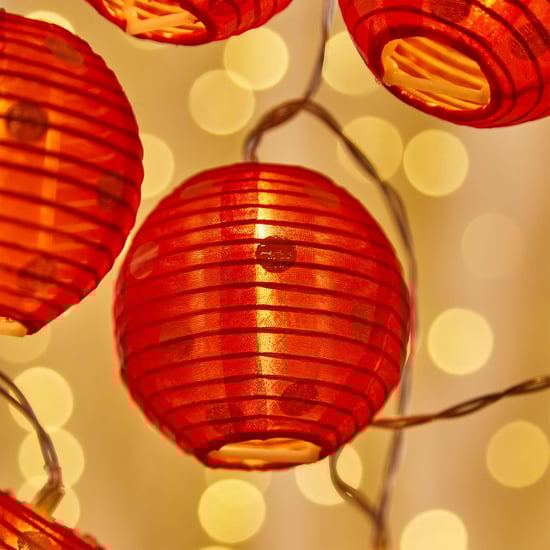 Serene Red Printed String Light - 10 Bulbs