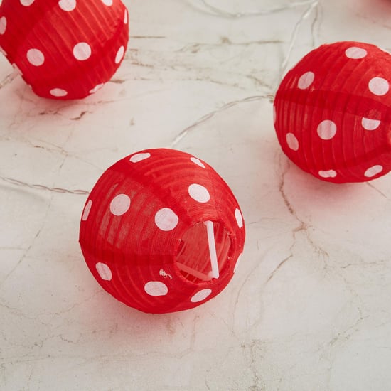 Serene Red Printed String Light - 10 Bulbs