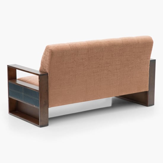 Delport Mocha Brown Fabric 3+2 Seater Sofa Set