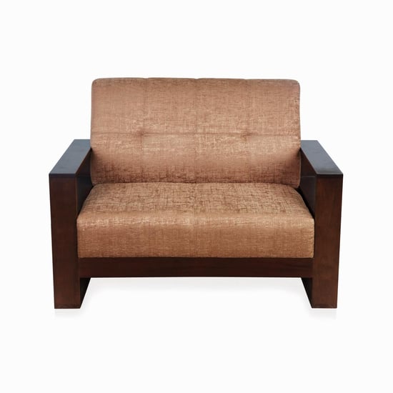 Delport Mocha Brown Fabric 3+2 Seater Sofa Set