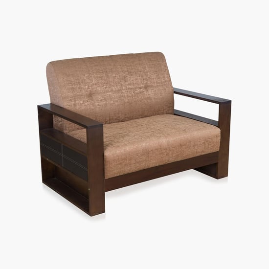 Delport Mocha Brown Fabric 3+2 Seater Sofa Set