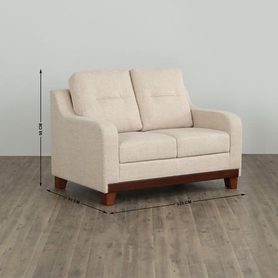 Santiago Fabric 3+2 Seater Sofa Set - Beige
