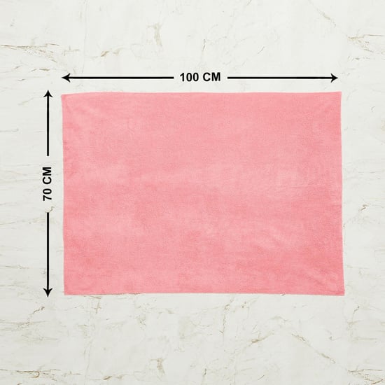 Corsica Solid Baby Sheets - Single Pc. -  Polyester - 100 cm x 70 cm - Pink