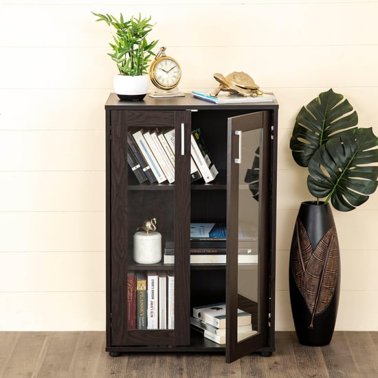 Helios Arvis Giles 2-Door Multipurpose Cabinet - Brown