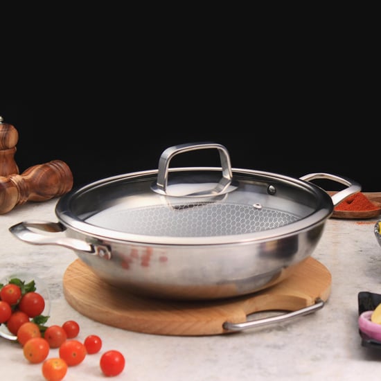 WONDERCHEF Stanton Non-stick Kadhai with Lid - 24 cm