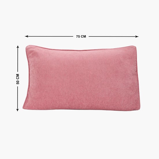 MASPAR Charlotte Pink Solid Cotton Pillow Cover - 50x75cm - Set of 2