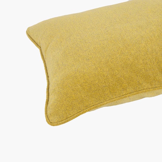 MASPAR Charlotte Yellow Solid Cotton Pillow Covers - 50x75cm - Set of 2