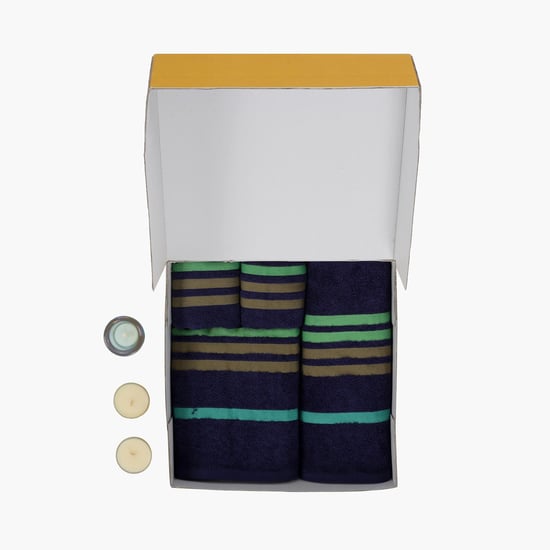 MASPAR Hermosa Supersoft Striped Towel Set - Set of 4