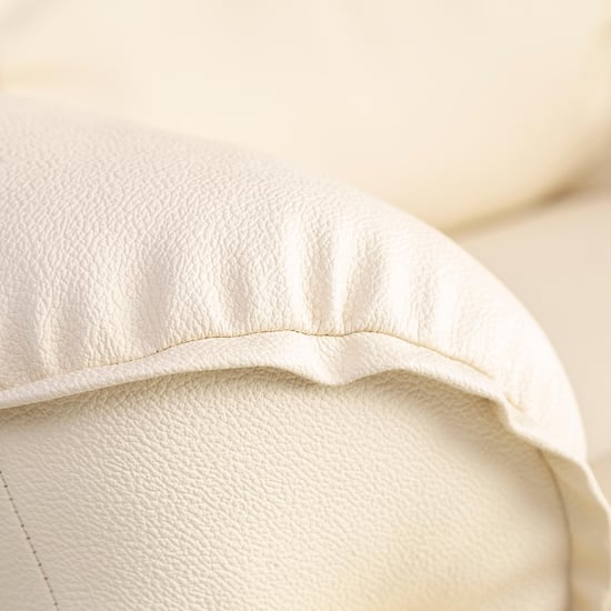 Helios Verona Faux Leather 1-Seater Recliner - Cream