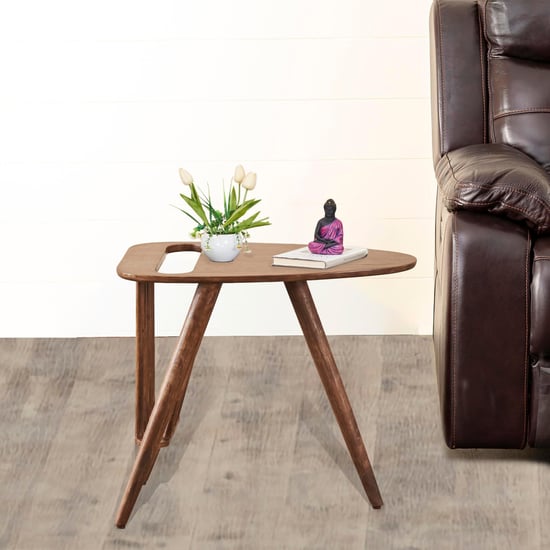 Amber Mango Wood Magazine Table - Brown