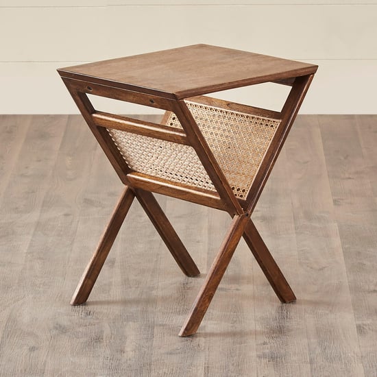 Cane Connection Mango Wood Magazine Table - Brown