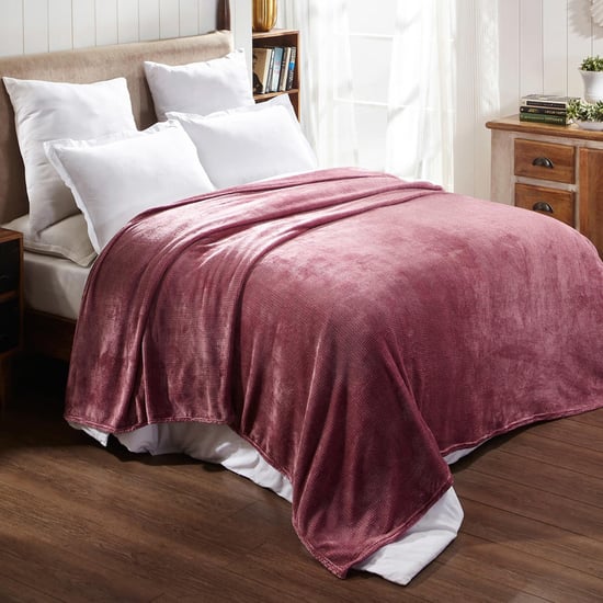 PORTICO Jersey Textured Double-Bed Blanket - 2.20 x 2.40 m