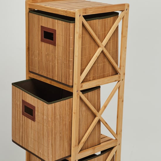 Omnia Bamboo 3-Drawer Bathroom Cabinet