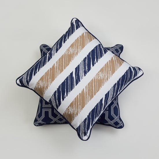 Arcadia Lattice Printed Filled Cushion - Set of 2 - 45 x 45 cm