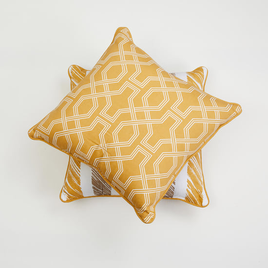Arcadia Lattice Printed Filled Cushion - Set of 2 - 45 x 45 cm