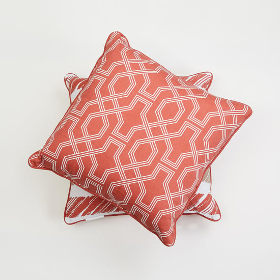 Arcadia Lattice Printed Filled Cushion - Set of 2 - 45 x 45 cm