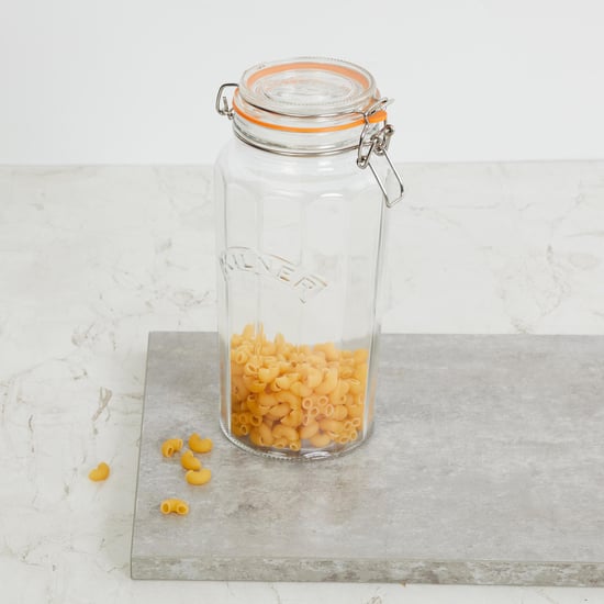 KILNER Clip-Top Facetted Jar - 1.8 ltr.