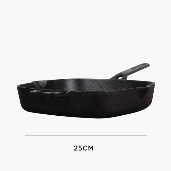 MEYER Cast Iron Grill Pan - 25 cm