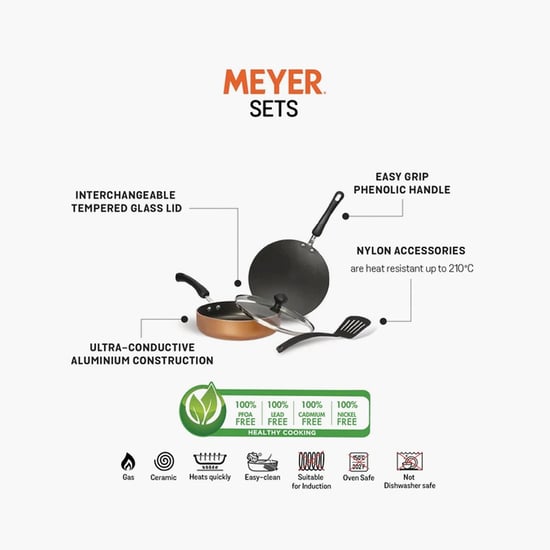 MEYER Non-Stick 4-Pc. Cookware Set