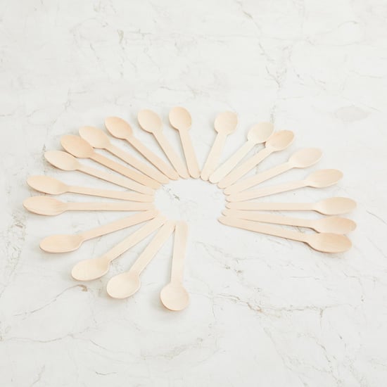 PAPPCO Eco-Friendly Wooden Spoon - Set of 20