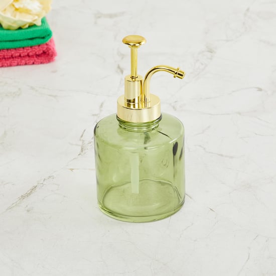 Organic Acacia Glass Soap Dispenser