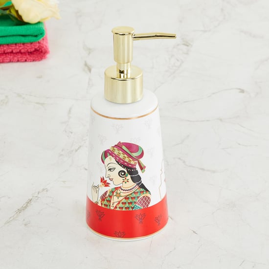 Raja Rani Ceramic Soap Dispenser