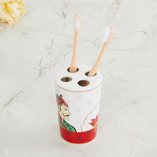 Raja Rani Ceramic Tooth Brush Holder