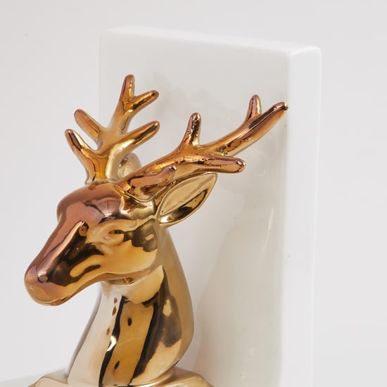 Brighton Ceramic Reindeer Book End