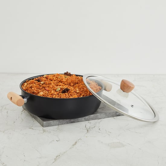 Raisin Dolmen Covered Braiser with Lid