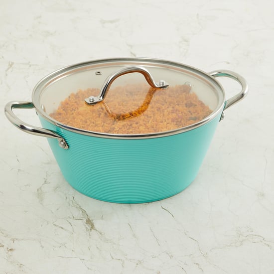 Chef Special Aluminium Casserole with Glass Lid - 24cm