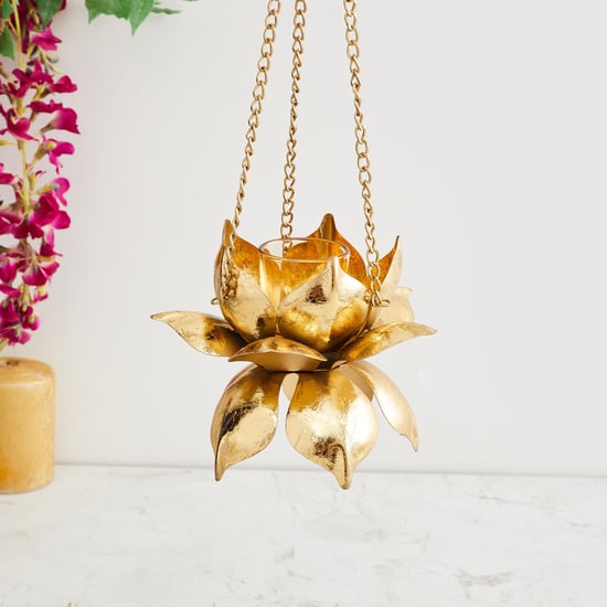 Corsica Hanging Lotus Candle Holder