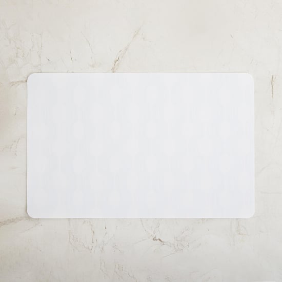 Mandarin Brio Printed Grey Placemat- Polypropylene- Set of 6- 43 x 28 cm