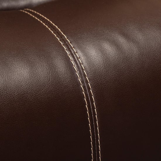 Madrid Nxt Dark Brown Faux Leather One Seater Recliner - 97cm