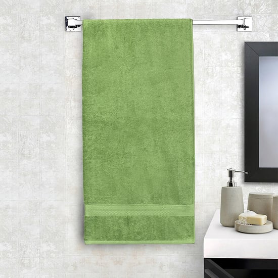SPACES Colorfas Green Textured Cotton Bath Towel - 90x180cm