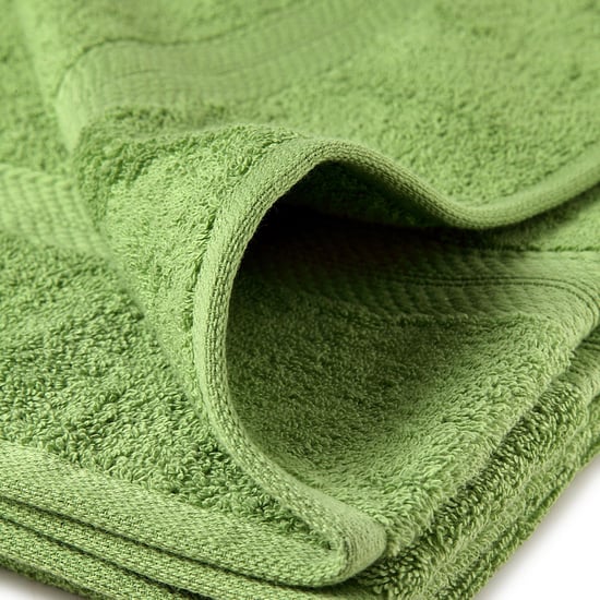 SPACES Colorfas Green Textured Cotton Bath Towel - 90x180cm