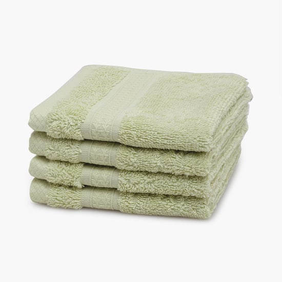 SPACES Organic Cotton Face Towel - Set of 4- 30 x 30 cm