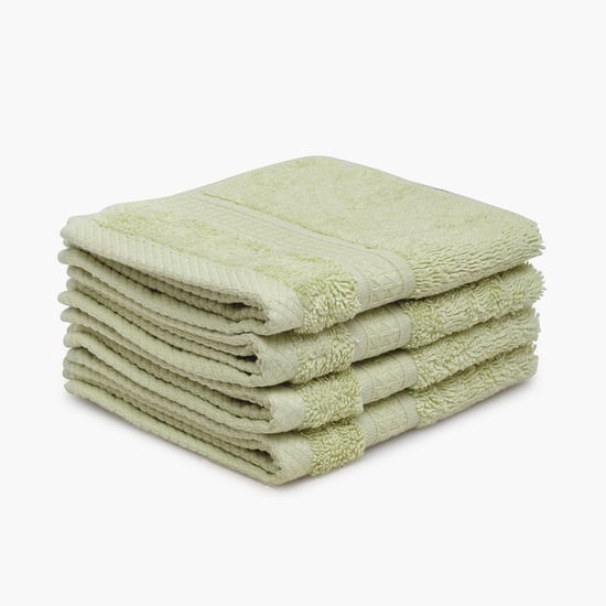 SPACES Organic Cotton Face Towel - Set of 4- 30 x 30 cm