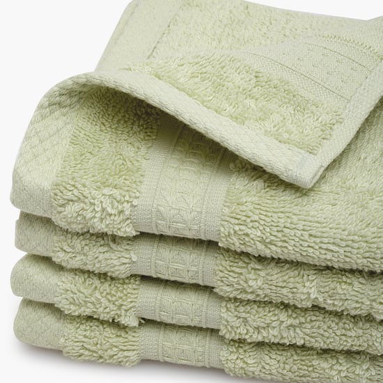 SPACES Organic Cotton Face Towel - Set of 4- 30 x 30 cm