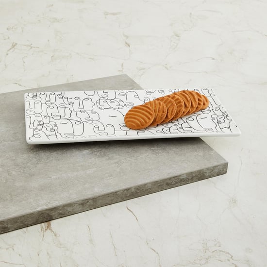 GTL-Faces Printed Rectangular Platter