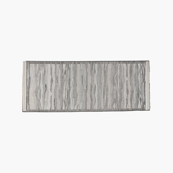 SPACES Allure White Textured Polypropylene Runner - 60x150cm