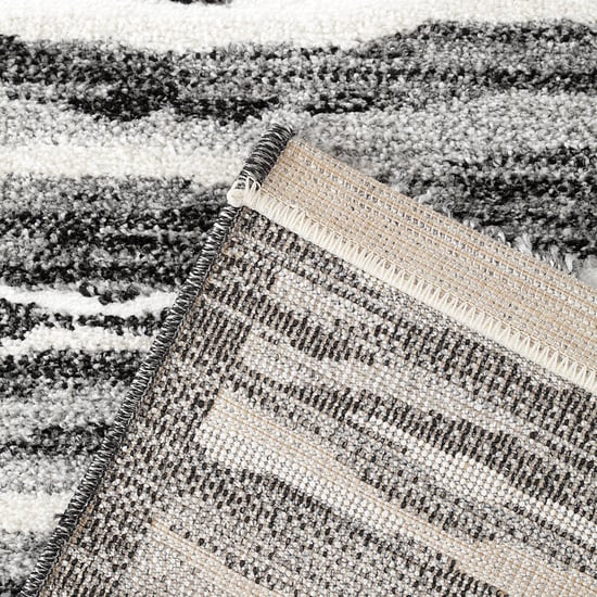 SPACES Allure White Textured Polypropylene Runner - 60x150cm
