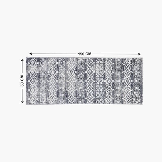 SPACES Allure Blue Textured Polypropylene Runner - 60x150cm