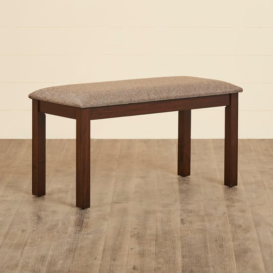 Cornell Rubber Wood Dining Bench - Brown