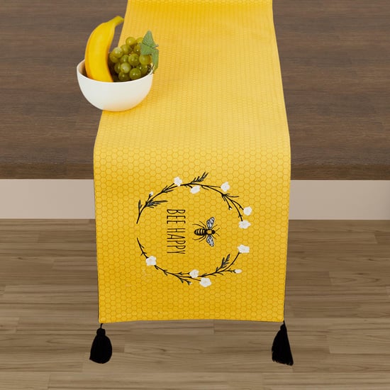 Get The Look Honey Bee Printed Reversible Table Runner - 33 x 180 cm
