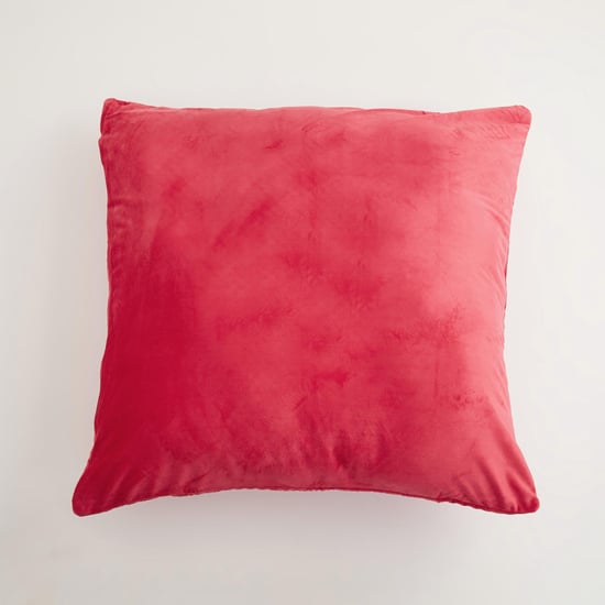 Colour Connect Red Textured Pin Sonic Euro Sham - 65x65cm